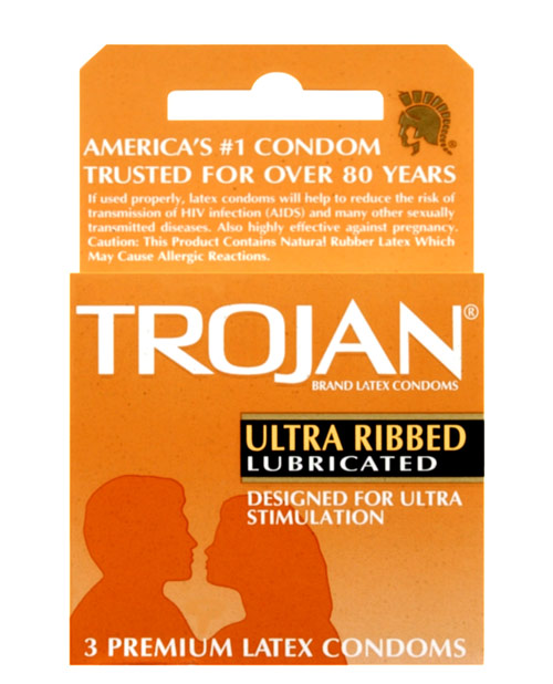 Trojan Ultra Ribbed 3pk